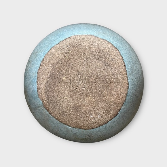 Vintage Drop Glaze Low Vase - Picture 6 of 7